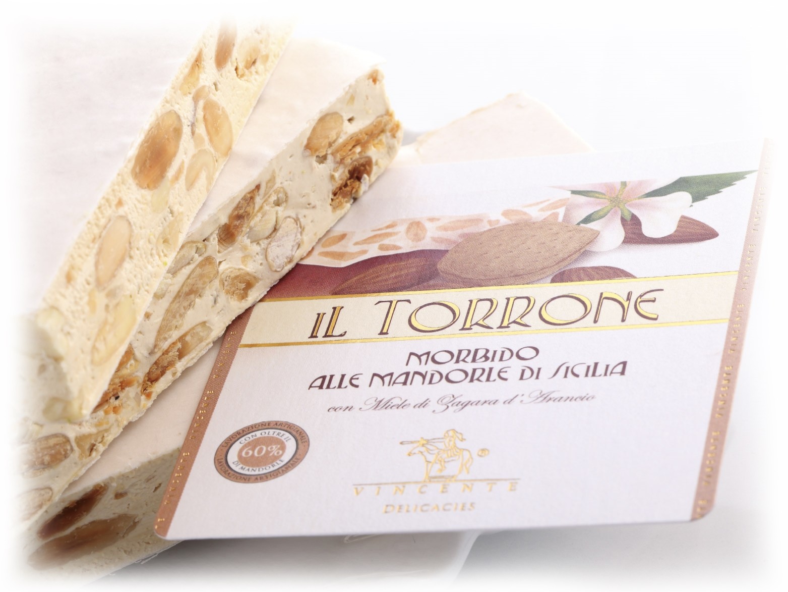 Torrone ostiato alla Mandorla e Arancia - Brontedolci