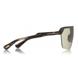 Tom Ford - Razor Sunglasses - Occhiali da Sole Forma di Maschera - Avana Rossa - FT0797 - Occhiali da Sole - Tom Ford Eyewear