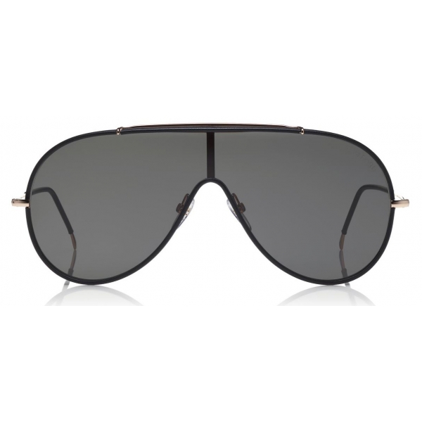 Tom Ford - Mack Sunglasses - Occhiali da Sole Pilot in Metallo - Nero - FT0671 - Occhiali da Sole - Tom Ford Eyewear