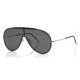 Tom Ford - Mack Sunglasses - Pilot Metal Sunglasses - Black - FT0671 - Sunglasses - Tom Ford Eyewear