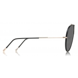 Tom Ford - Mack Sunglasses - Occhiali da Sole Pilot in Metallo - Nero - FT0671 - Occhiali da Sole - Tom Ford Eyewear