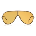 Tom Ford - Mack Sunglasses - Occhiali da Sole Pilot in Metallo - Marroni - FT0671 - Occhiali da Sole - Tom Ford Eyewear