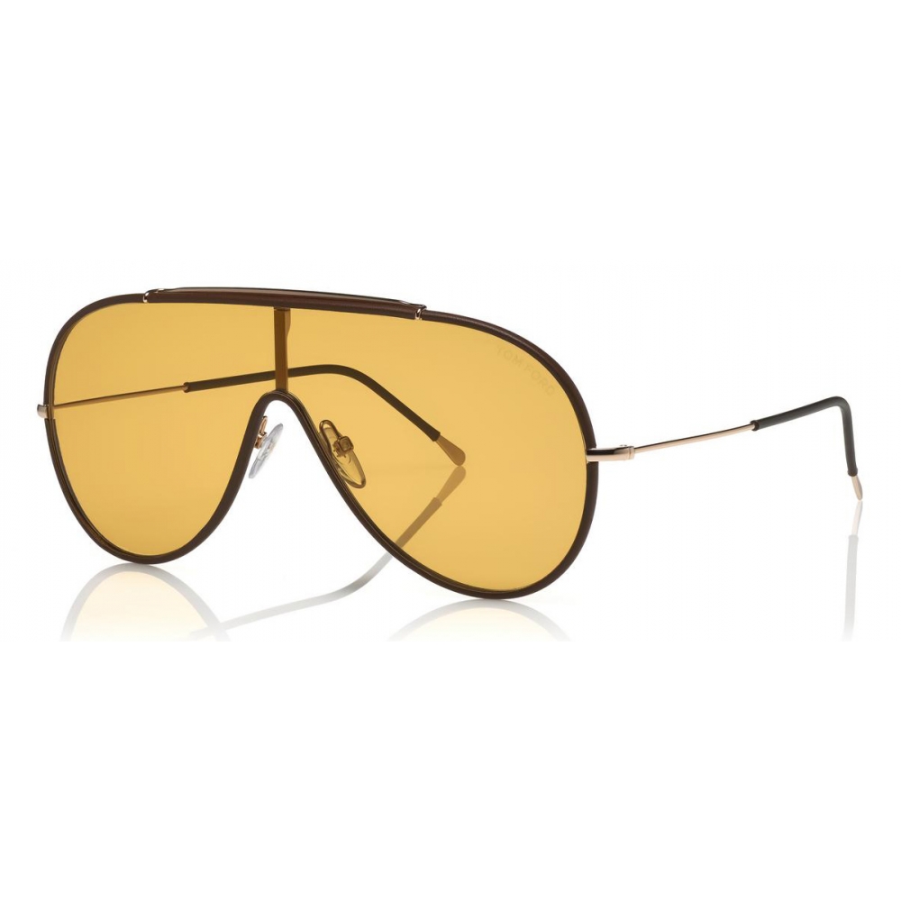 Tom Ford - Mack Sunglasses - Pilot Metal Sunglasses - Brown - FT0671 ...