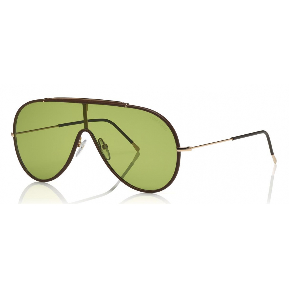 Tom Ford - Mack Sunglasses - Pilot Metal Sunglasses - Gold Green - FT0671 -  Sunglasses - Tom Ford Eyewear - Avvenice