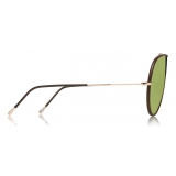 Tom Ford - Mack Sunglasses - Pilot Metal Sunglasses - Gold Green - FT0671 - Sunglasses - Tom Ford Eyewear