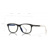 Tom Ford - Blue Block Optical Glasses - Occhiali da Vista Quadrati - Nero - FT5589-B - Occhiali da Vista - Tom Ford Eyewear
