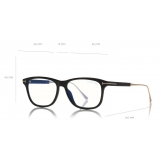 Tom Ford - Blue Block Optical Sunglasses - Square Optical Glasses - Black - FT5589-B - Optical Glasses - Tom Ford Eyewear