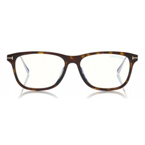 Tom Ford - Blue Block Optical Glasses - Occhiali Quadrati - Avana Scuro - FT5589-B - Occhiali da Vista - Tom Ford Eyewear