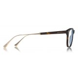 Tom Ford - Blue Block Optical Glasses - Square Optical Glasses - Dark Havana - FT5589-B - Optical Glasses - Tom Ford Eyewear