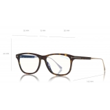 Tom Ford - Blue Block Optical Glasses - Occhiali Quadrati - Avana Scuro - FT5589-B - Occhiali da Vista - Tom Ford Eyewear