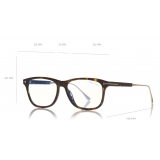 Tom Ford - Blue Block Optical Glasses - Square Optical Glasses - Dark Havana - FT5589-B - Optical Glasses - Tom Ford Eyewear
