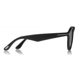 Tom Ford - Christopher Sunglasses - Occhiali da Sole Rotondi in Acetato - Nero - FT0633 - Occhiali da Sole - Tom Ford Eyewear