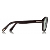 Tom Ford - Tom N.7 Sunglasses - Occhiali in Vero Corno di Bufalo - Corno Nero - FT5440-P - Occhiali da Sole - Tom Ford Eyewear