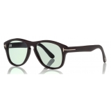 Tom Ford - Tom N.7 Sunglasses - Occhiali in Vero Corno di Bufalo - Corno Nero - FT5440-P - Occhiali da Sole - Tom Ford Eyewear