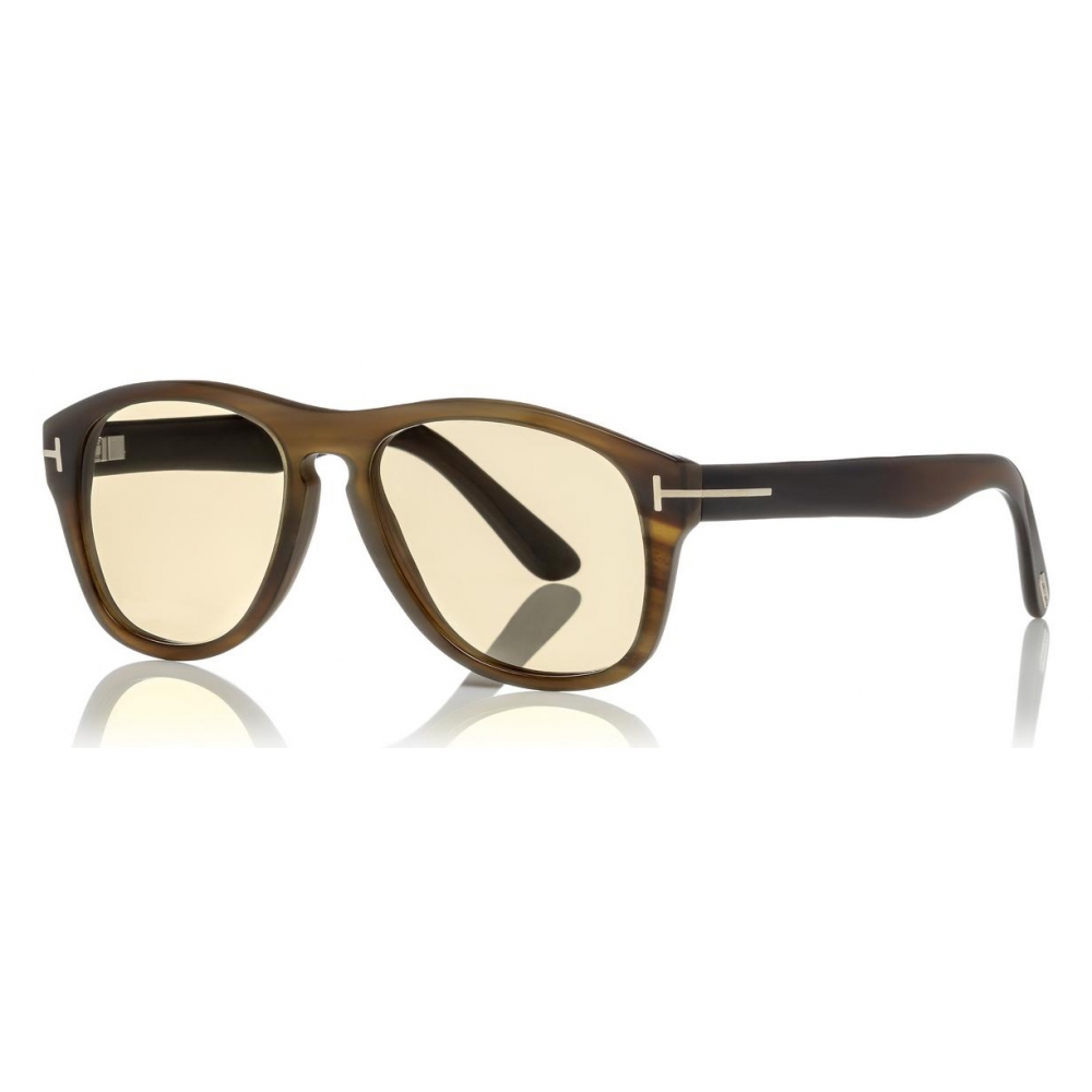 Tom Ford - Tom N.7 Sunglasses - Real Buffalo Horn Frame Sunglasses - Green Horn - FT5440-P - Sunglasses - Tom Ford Eyewear -