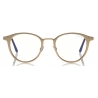 Tom Ford - Blue Block Optical Glasses - Occhiali Rotondi in Metallo - Oro Rosa - FT5528-B - Occhiali da Vista - Tom Ford Eyewear