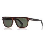 Tom Ford - Cecilio Sunglasses - Occhiali da Sole Quadrati - Avana Scuro - FT0628 - Occhiali da Sole - Tom Ford Eyewear