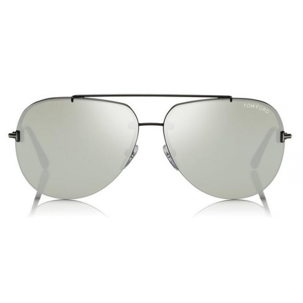 Tom Ford - Brad Sunglasses - Occhiali da Sole Pilot in Metallo - Nero - FT0584 - Occhiali da Sole - Tom Ford Eyewear