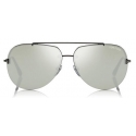 Tom Ford - Brad Sunglasses - Occhiali da Sole Pilot in Metallo - Nero - FT0584 - Occhiali da Sole - Tom Ford Eyewear