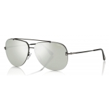 Tom Ford - Brad Sunglasses - Occhiali da Sole Pilot in Metallo - Nero - FT0584 - Occhiali da Sole - Tom Ford Eyewear