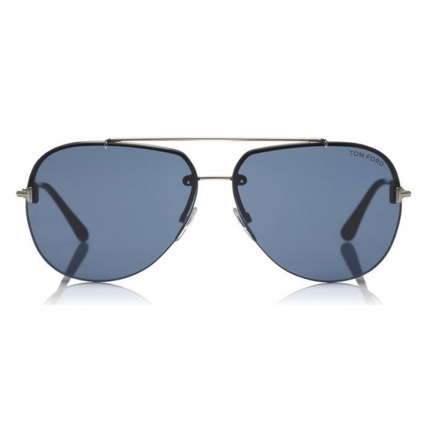 Tom Ford - Brad Sunglasses - Pilot Metal Sunglasses - Blue - FT0584 - Sunglasses - Tom Ford Eyewear