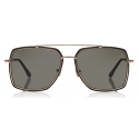 Tom Ford - Polarized Lionel Sunglasses - Occhiali Quadrati in Metallo - Nero - FT0750-P - Occhiali da Sole - Tom Ford Eyewear