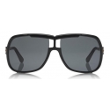 Tom Ford - Caine Sunglasses - Navigator Acetate Sunglasses - Black - FT0800 - Sunglasses - Tom Ford Eyewear