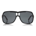 Tom Ford - Caine Sunglasses - Occhiali da Sole Navigatore in Acetato - Nero - FT0800 - Occhiali da Sole - Tom Ford Eyewear