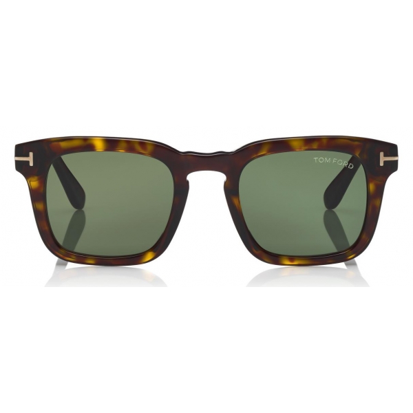 Tom Ford - Dax Sunglasses - Occhiali da Sole Quadrati in Acetato - Avana Scuro - FT0751 - Occhiali da Sole - Tom Ford Eyewear