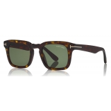 Tom Ford - Dax Sunglasses - Occhiali da Sole Quadrati in Acetato - Avana Scuro - FT0751 - Occhiali da Sole - Tom Ford Eyewear