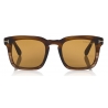 Tom Ford - Dax Sunglasses - Occhiali da Sole Quadrati in Acetato - Oliva - FT0751 - Occhiali da Sole - Tom Ford Eyewear