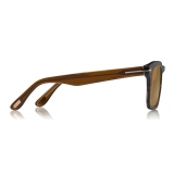 Tom Ford - Dax Sunglasses - Occhiali da Sole Quadrati in Acetato - Oliva - FT0751 - Occhiali da Sole - Tom Ford Eyewear