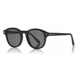 Tom Ford - Jameson Sunglasses - Occhiali da Sole Rotondi in Acetato - Nero - FT0752-N - Occhiali da Sole - Tom Ford Eyewear