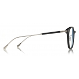 Tom Ford - Blue Block Optical Glasses – Occhiali Rotondi in Metallo - Nero - FT5644-D-B - Occhiali da Vista - Tom Ford Eyewear