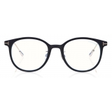 Tom Ford - Blue Block Optical Glasses – Occhiali Rotondi in Metallo - Blu - FT5644-D-B - Occhiali da Vista - Tom Ford Eyewear