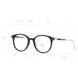 Tom Ford - Blue Block Optical Glasses - Round Metal Optical Glasses - Blue - FT5644-D-B – Optical Glasses - Tom Ford Eyewear