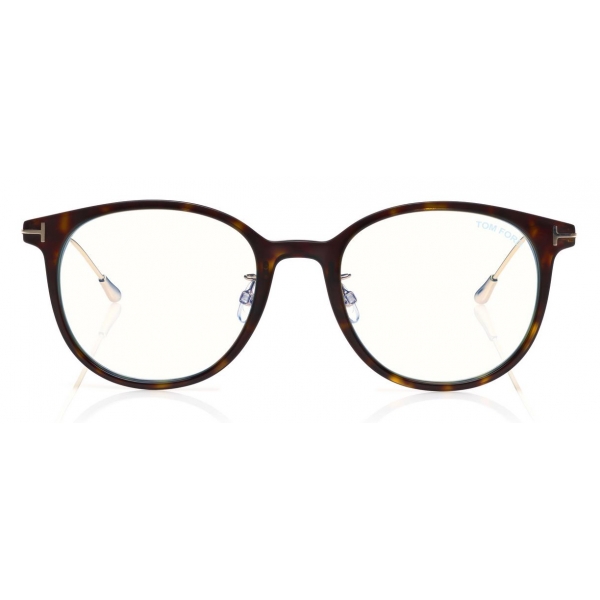 Tom Ford - Blue Block Optical Glasses - Metal Optical Glasses - Dark ...