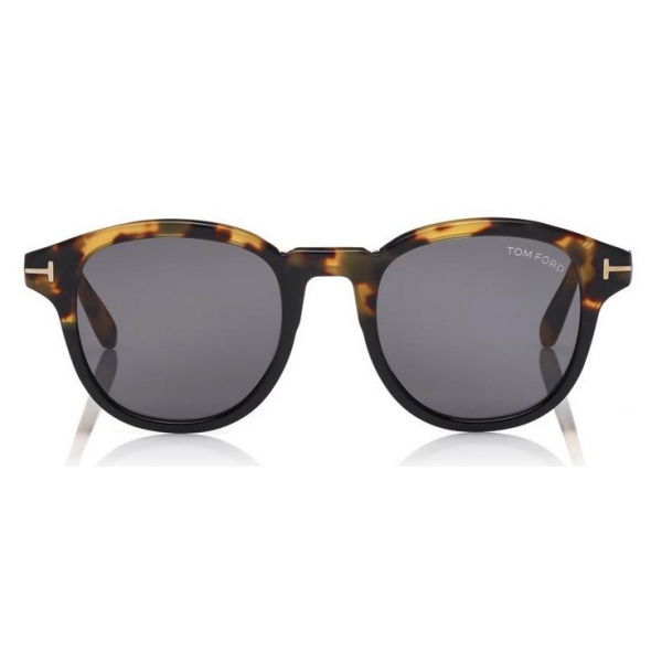 Tom Ford - Jameson Sunglasses - Occhiali da Sole Rotondi in Acetato - Avana Rossa - FT0752 - Occhiali da Sole - Tom Ford Eyewear