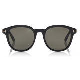 Tom Ford - Polarized Jameson Sunglasses - Occhiali da Sole Rotondi - Nero - FT0752-P - Occhiali da Sole - Tom Ford Eyewear