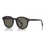 Tom Ford - Polarized Jameson Sunglasses - Round Acetate Sunglasses - Black - FT0752-P - Sunglasses - Tom Ford Eyewear