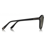 Tom Ford - Polarized Jameson Sunglasses - Round Acetate Sunglasses - Black - FT0752-P - Sunglasses - Tom Ford Eyewear