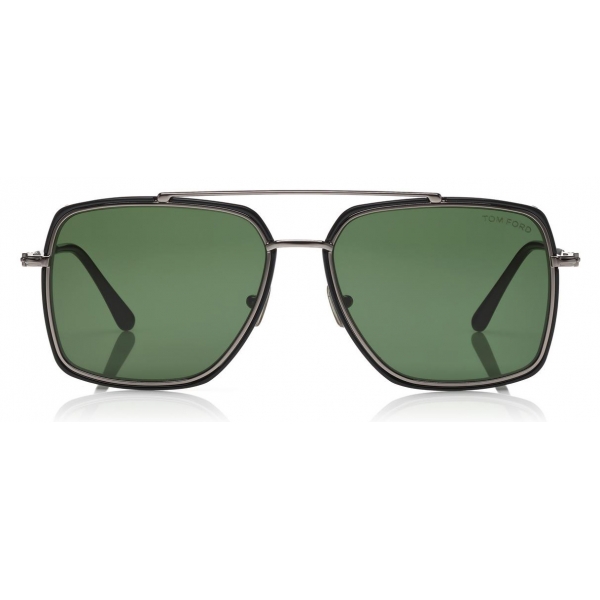 Tom Ford - Lionel Sunglasses - Occhiali da Sole Quadrati in Metallo - Nero - FT0750 - Occhiali da Sole - Tom Ford Eyewear