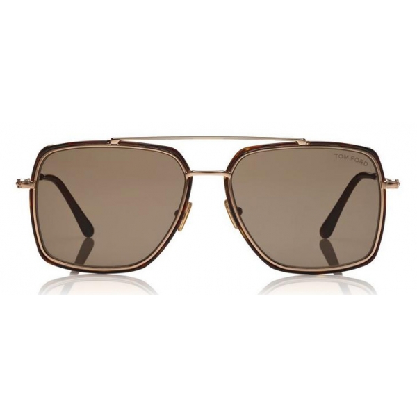 Tom Ford - Lionel Sunglasses - Square Metal Sunglasses - Havana - FT0750 - Sunglasses - Tom Ford Eyewear