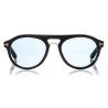 Tom Ford - Tom N.3 Sunglasses - Occhiali da Sole in Vero Corno - Marroni Scuro - FT5438-P - Occhiali da Sole - Tom Ford Eyewear