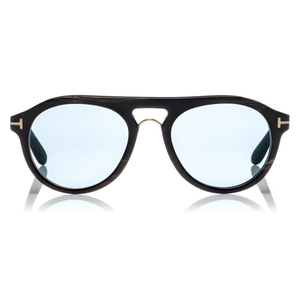 Tom Ford - Tom  Sunglasses - Real Horn Optical Frame Sunglasses - Dark  Brown - FT5438-P - Sunglasses - Tom Ford Eyewear - Avvenice