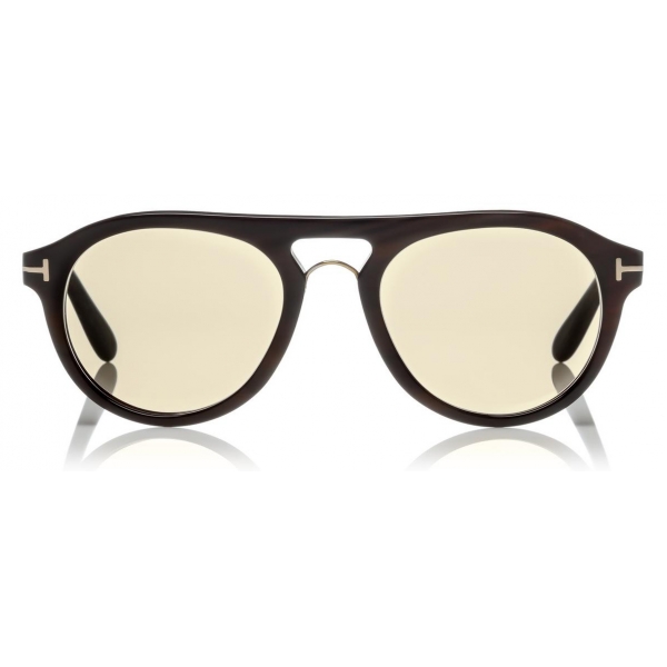 Tom Ford - Tom N.3 Sunglasses - Real Horn Optical Frame Sunglasses - Green Horn - FT5438-P - Sunglasses - Tom Ford Eyewear