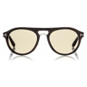 Tom Ford - Tom N.3 Sunglasses - Real Horn Optical Frame Sunglasses - Green Horn - FT5438-P - Sunglasses - Tom Ford Eyewear
