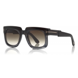 Tom Ford - Christian Sunglasses - Square Acetate Sunglasses - Black - FT0729 - Sunglasses - Tom Ford Eyewear