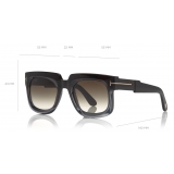 Tom Ford - Christian Sunglasses - Square Acetate Sunglasses - Black - FT0729 - Sunglasses - Tom Ford Eyewear
