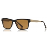 Tom Ford - Magnetic Clip Sunglasses - Square Metal Sunglasses - Gold Havana - FT5475 - Sunglasses - Tom Ford Eyewear